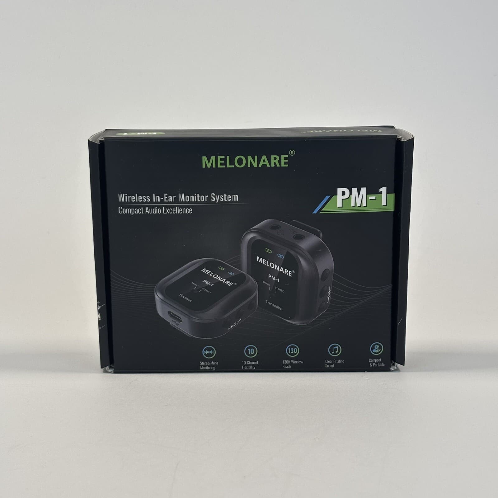 Melonare PM-1 Wireless in-Ear Monitor System - UHF 500MHz Transmitter & Receiver
