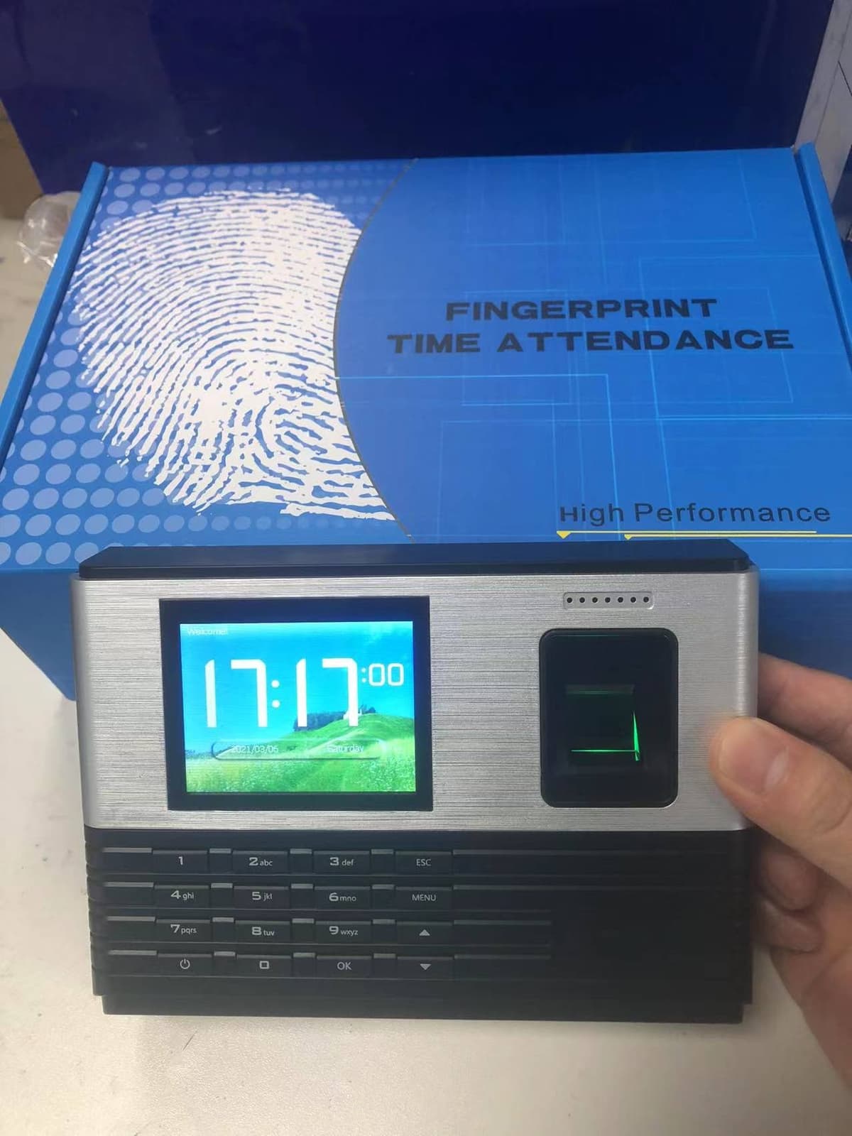 Realand A-L355 Time Employee Attendance Fingerprint ID Card Sensor WiFi TCP IP 4