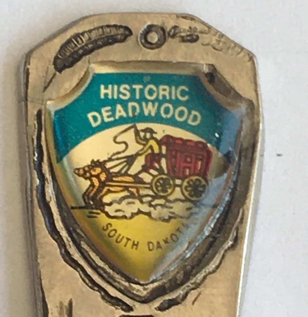 Vintage Souvenir Spoon US Collectible Historic Deadwood South Dakota