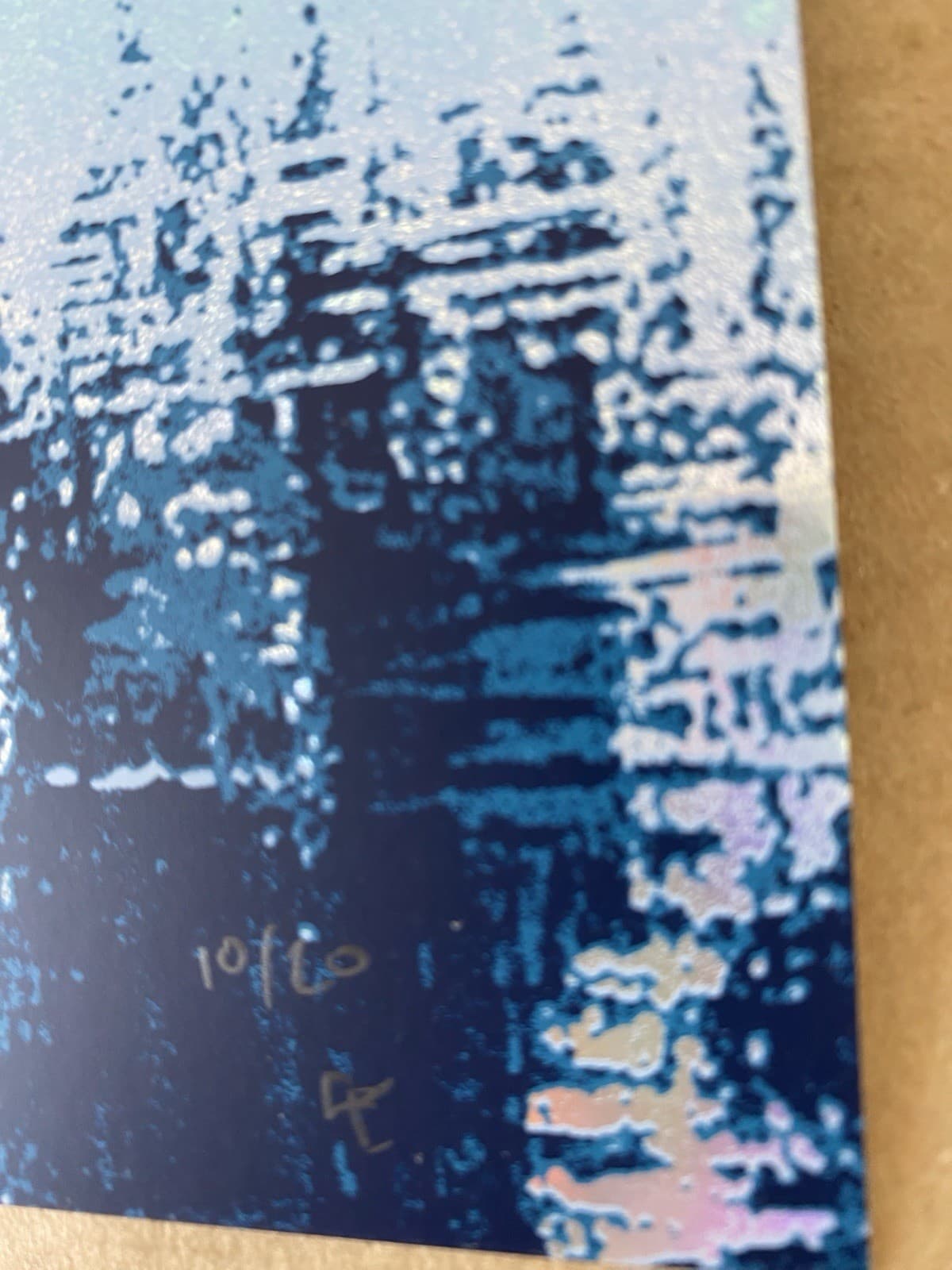 Johnny Blue Skies AP RAINBOW FOIL POSTER Rochester Hills Detroit 2025 S/N #/20 6