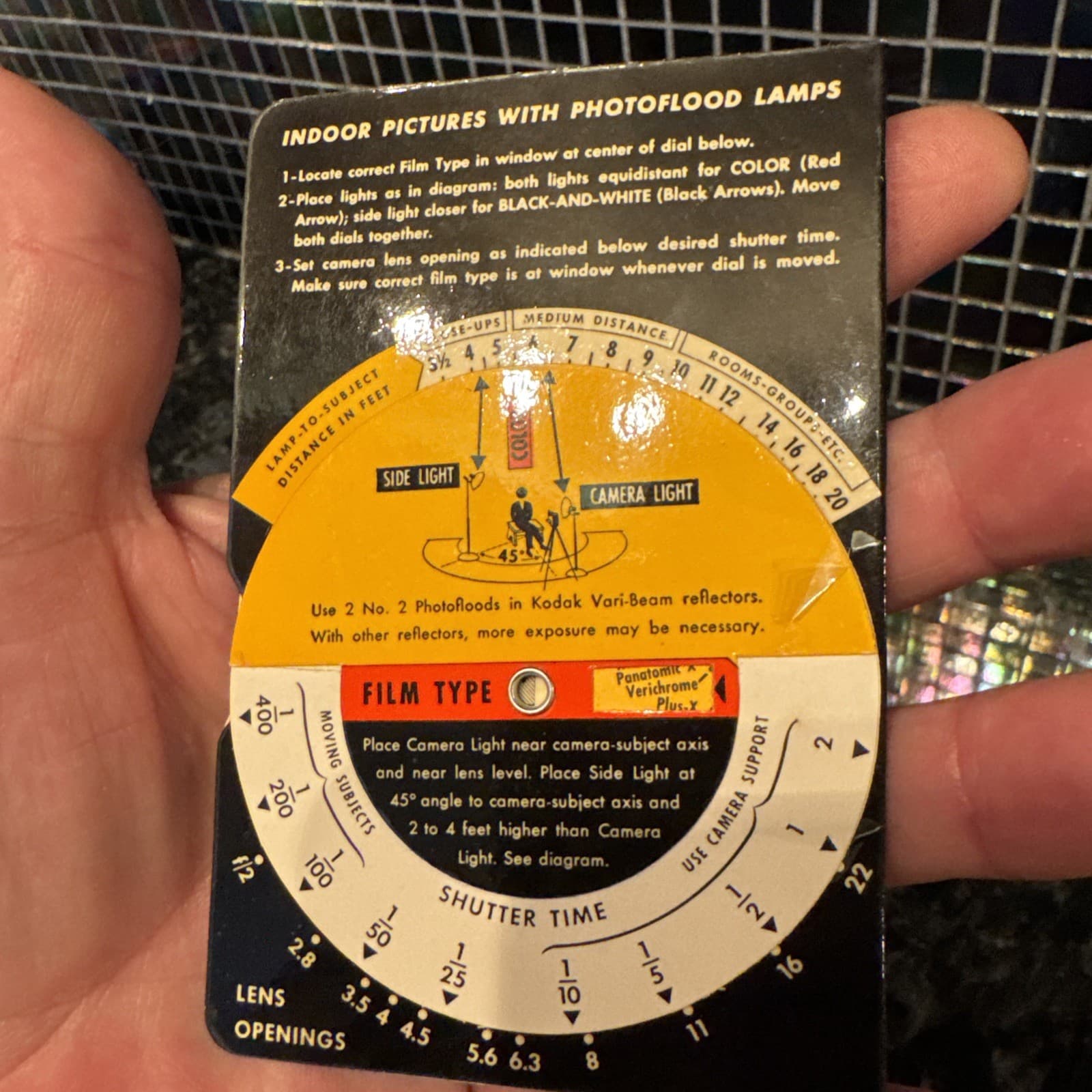 Vintage 1930s-40s KODAK SNAPSHOT Kodaguide Exposure Calculator 25 Cents 6