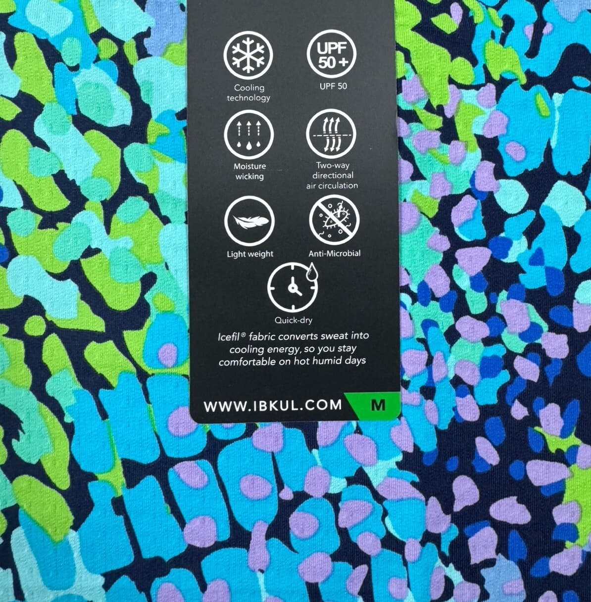 NWT IBKUL Golf Tennis 1/4 Zip Pullover Shirt S M Printed Longsleeve O1 3