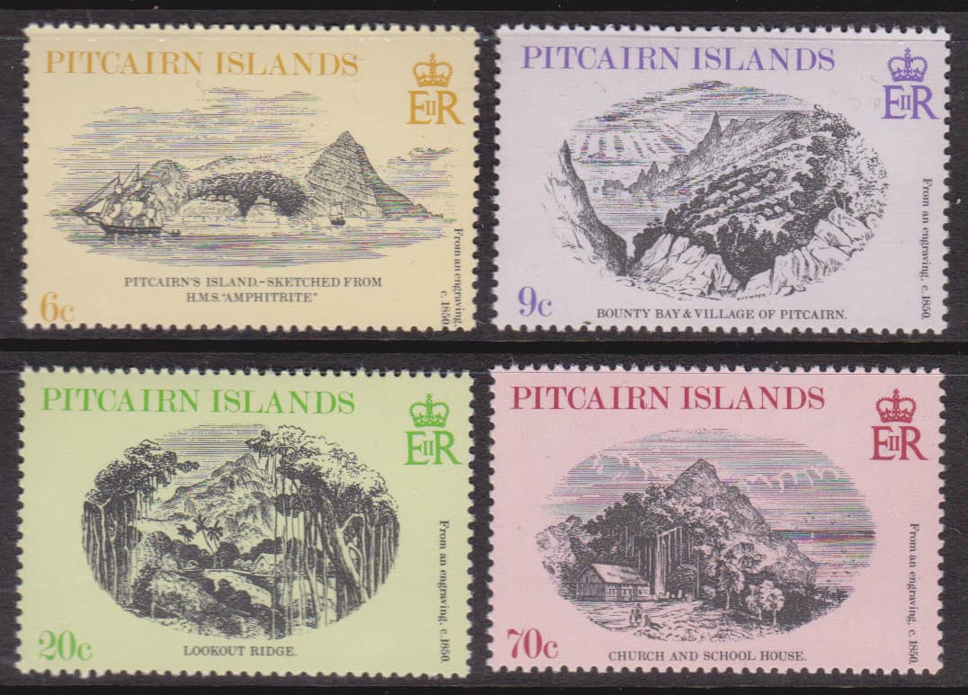 1979 Pitcairn Island 19th Century Engravings - MUH