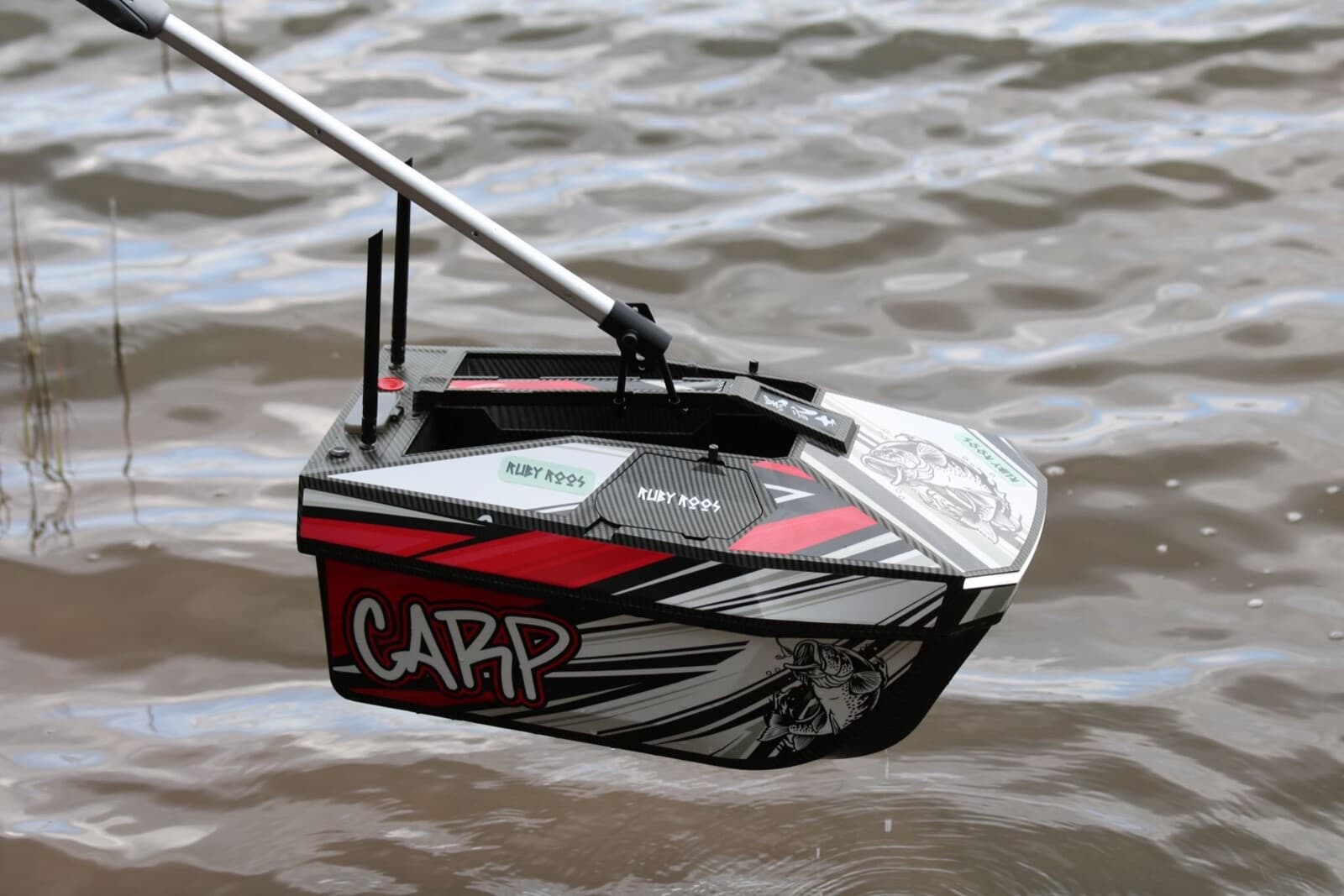 Ruby Roos reach arm lifting pole bait boat 2