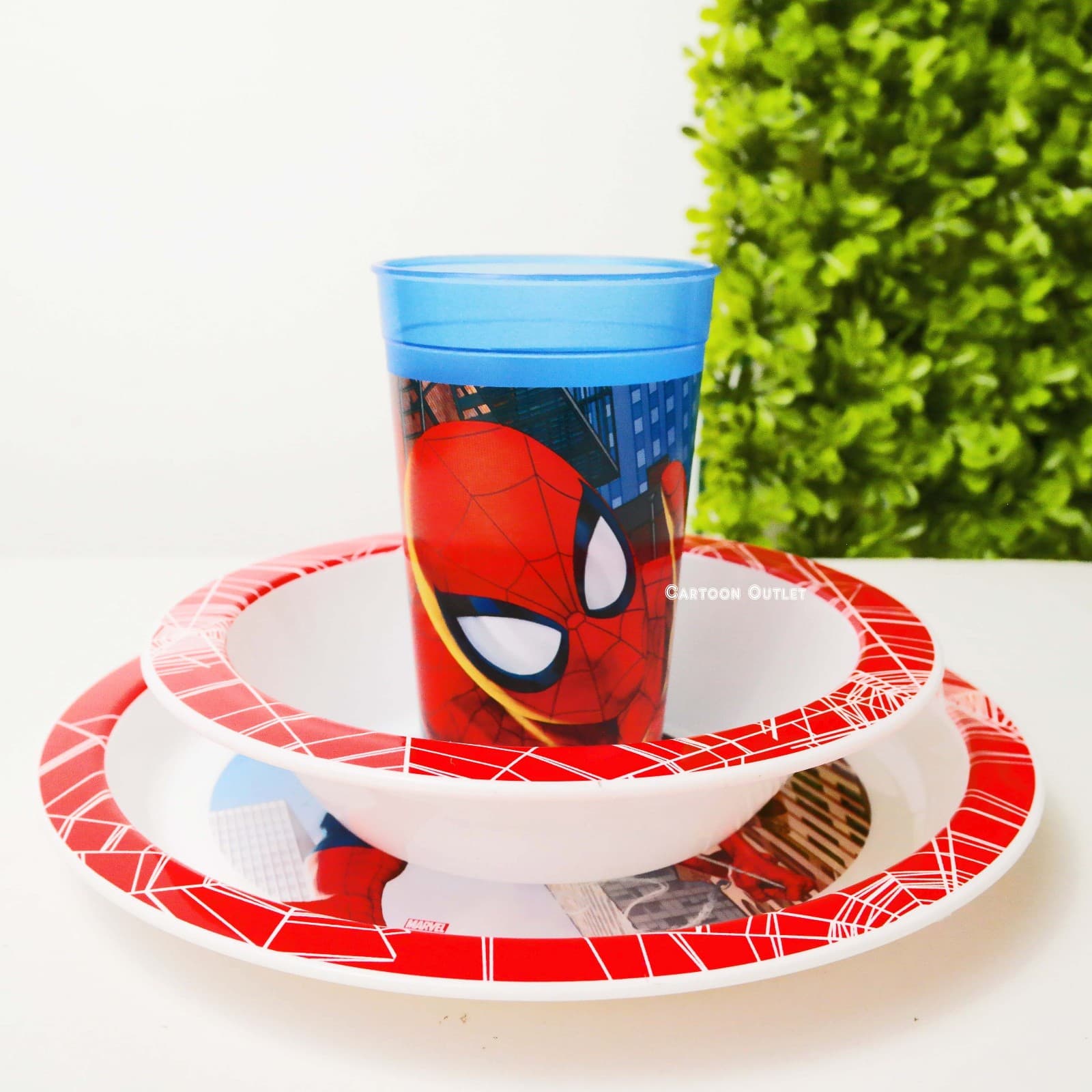 Disney Spiderman Plate Bowl Sippy Cup Kids 3 pc Dinner set Marvel Trending 2