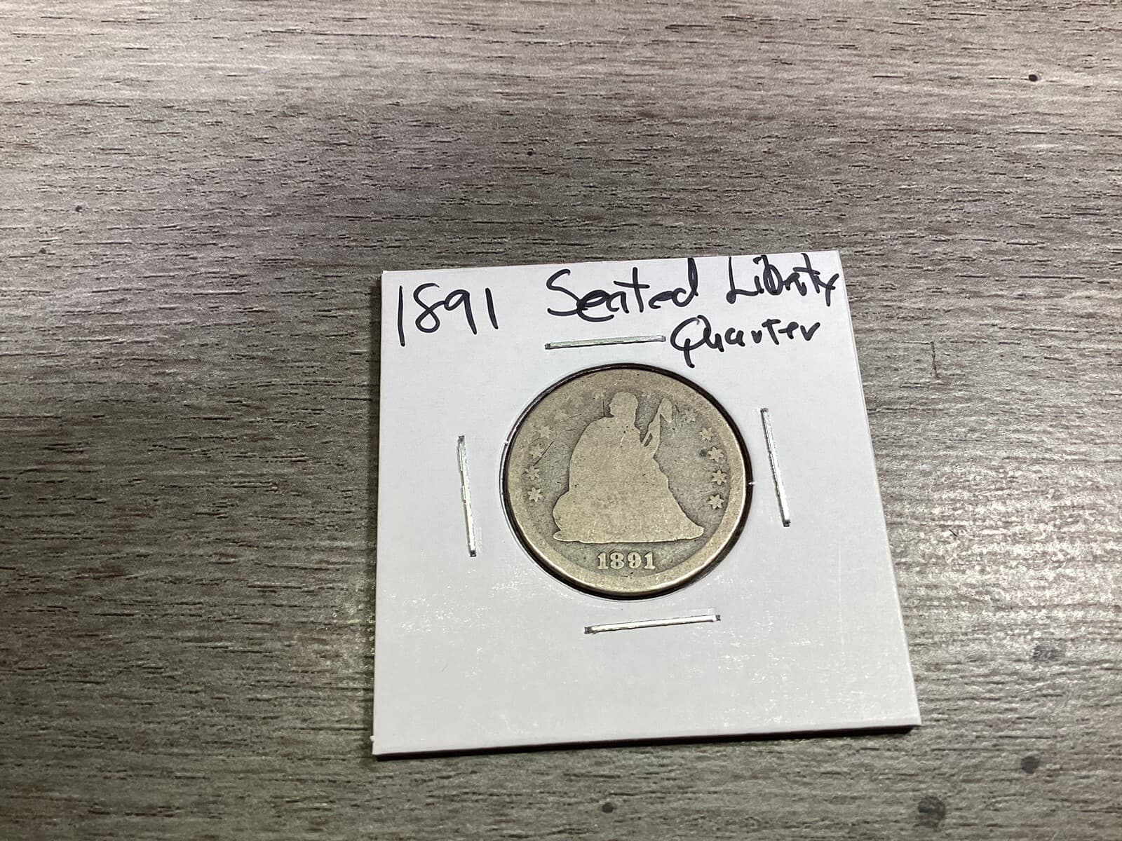 1891 Seated Liberty Silver Quarter Type 4 with Motto No Arrows 061124 29tr 3