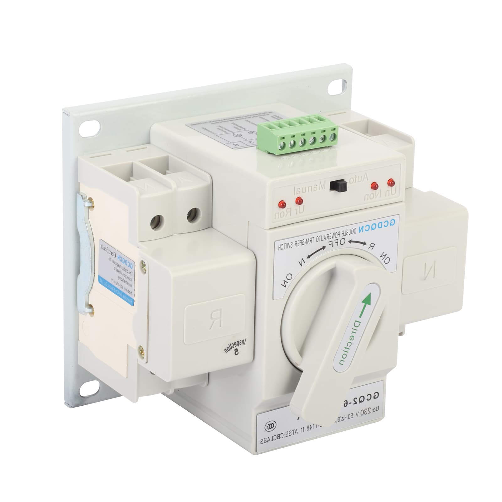 63A 2P 220V Dual Power Automatic Transfer Switch Generator Changeover Switch 6