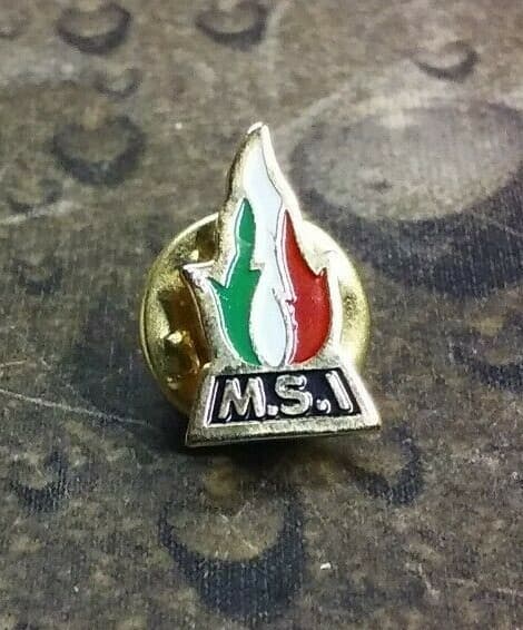 MSI Movimento Sociale Italiano party pin 2