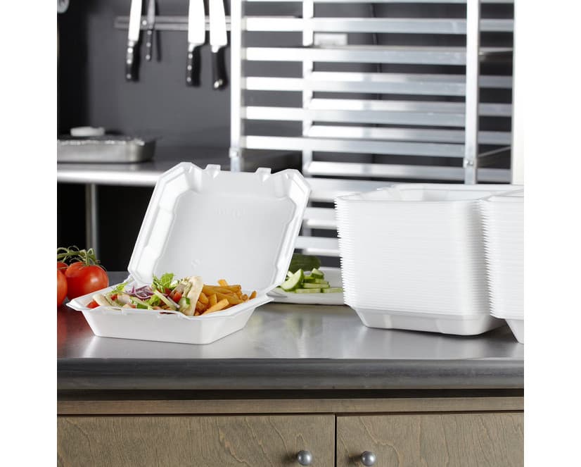 Hefty Supreme Foam Hinged Lid Container, 1-Compartment, 125 ct. 5