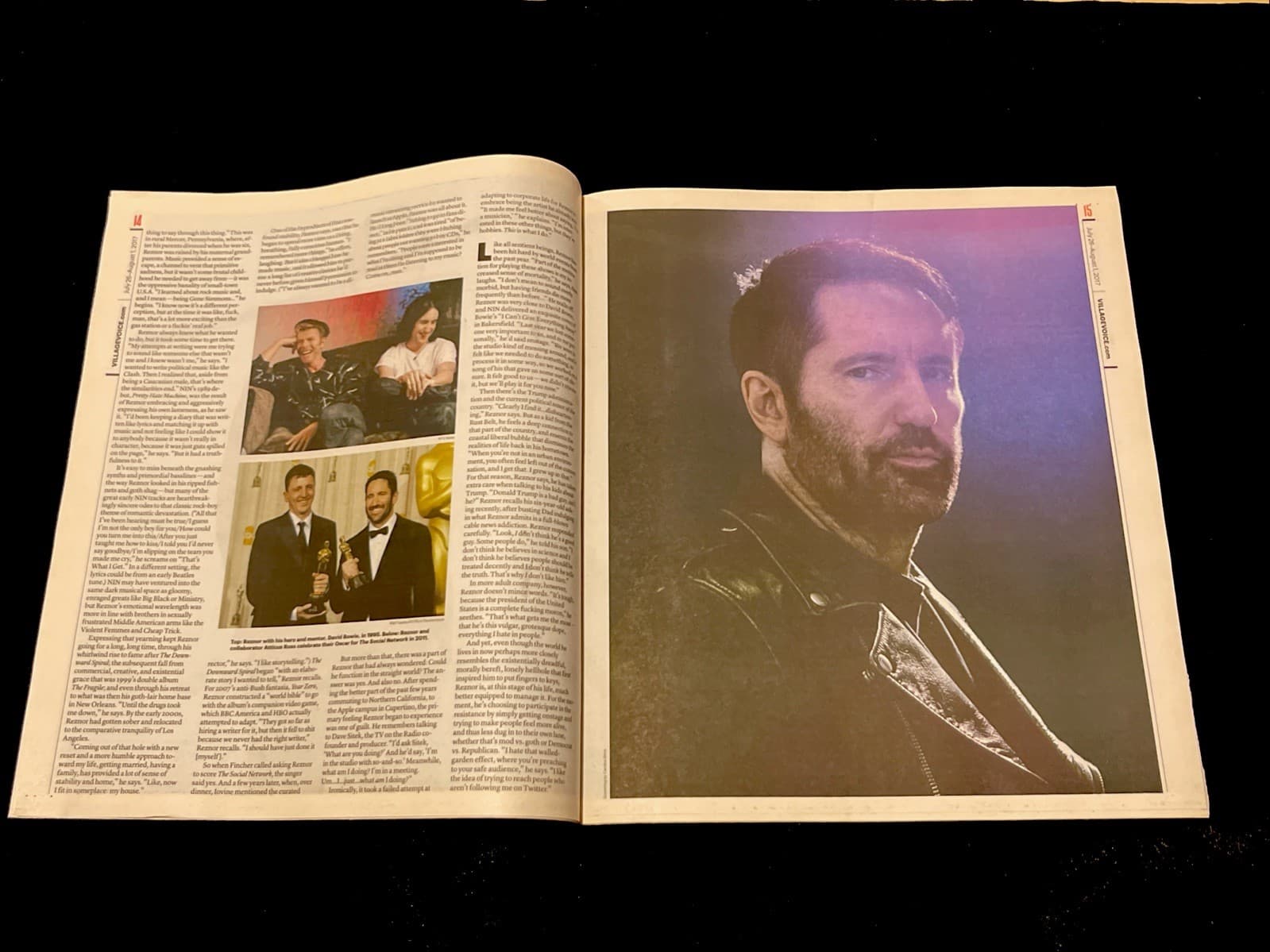 Trent Reznor Nine Inch Nails NIN The Village VOICE 7/26/2017 not poster print 5