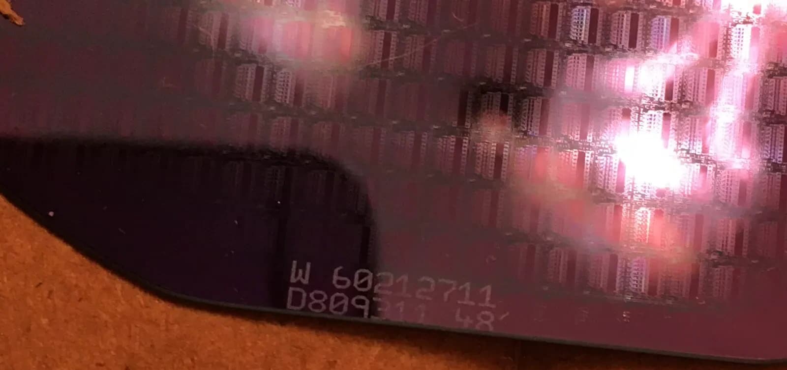 4" Unknown W Silicon Wafer 1980s Extremely Rare Vintage CPU Chip