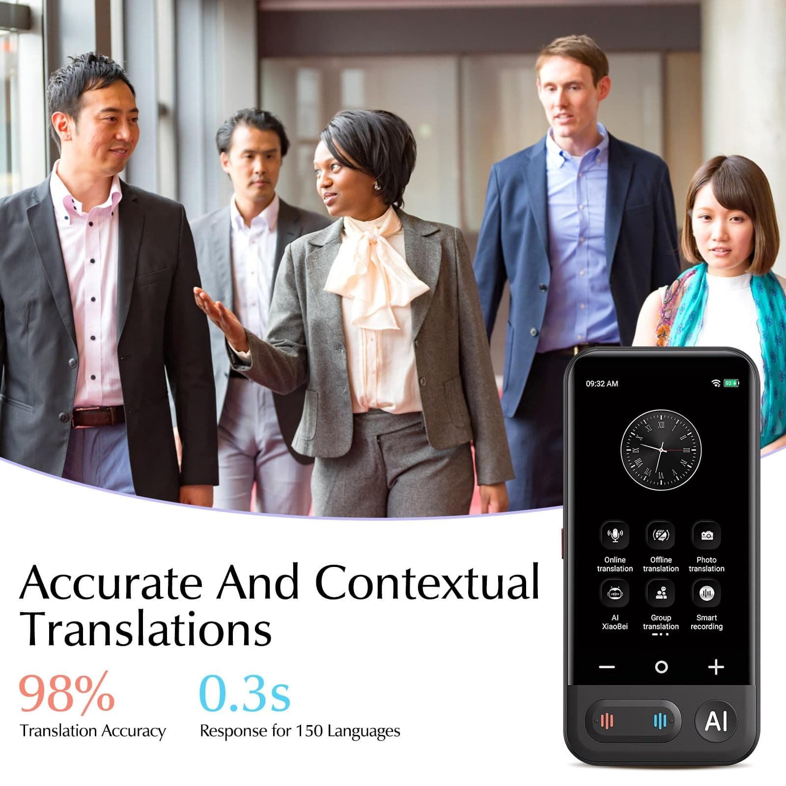 Instant Language Translator Device, 150 Online Translation, 20 Offline Transl... 4