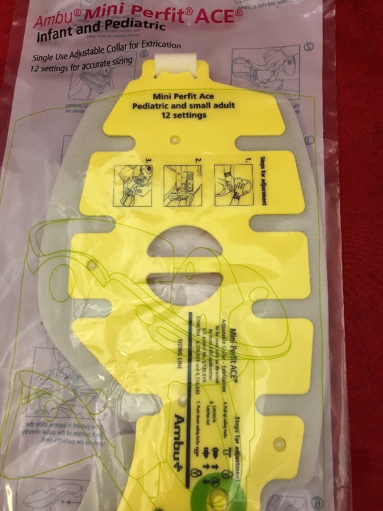 NEW AMBU Mini PERFIT ACE Infant & Pediatric Extrication Collar 000281106 Yellow 3