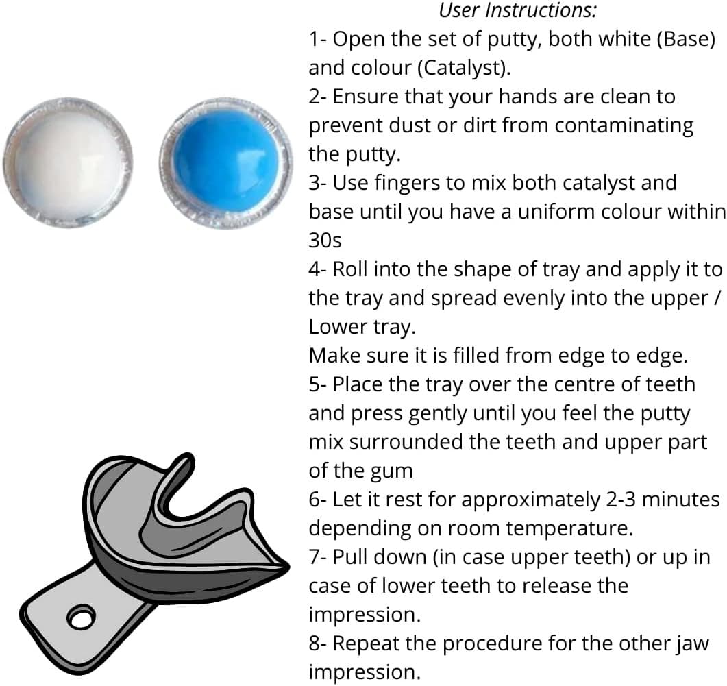 Dental Hydrophilic Firmer Teeth Impression Putty Custom Mold Firmer Teeth Putty 3