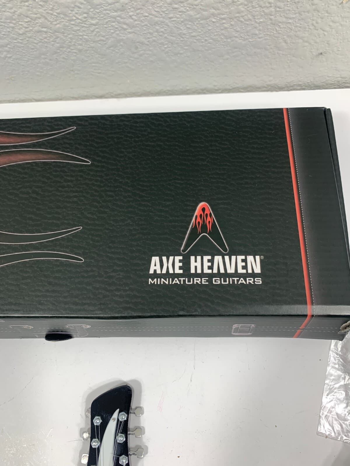 AXE Heaven Miniature Guitar John Lennon Tribute Radio Days New W. Box 9.5" 2