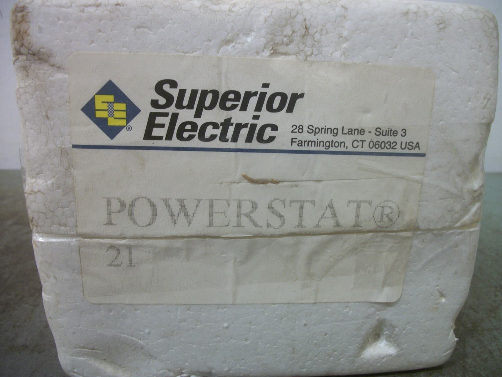 SUPERIOR ELECTRIC POWERSTAT TYPE 21 .70KVA VARIABLE AUTOTRANSFORMER NEW 6