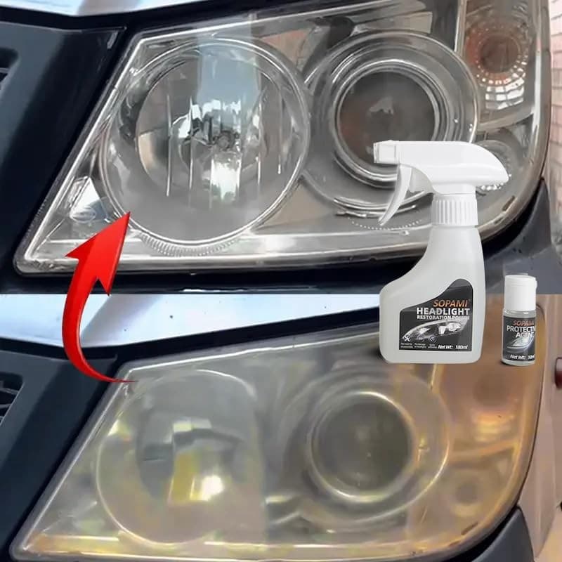 Automotive Headlight Restoration Kit Oxidized and Yellowed Automotive  6