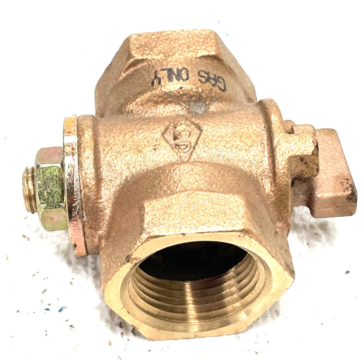 A.Y. MCDONALD 2G Bronze Plug Valve 1" NPT Threaded Ends GAS ONLY 3