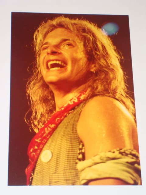VAN HALEN DAVID LEE ROTH ORIGINAL SET OF 2 CONCERT PHOTOS 2