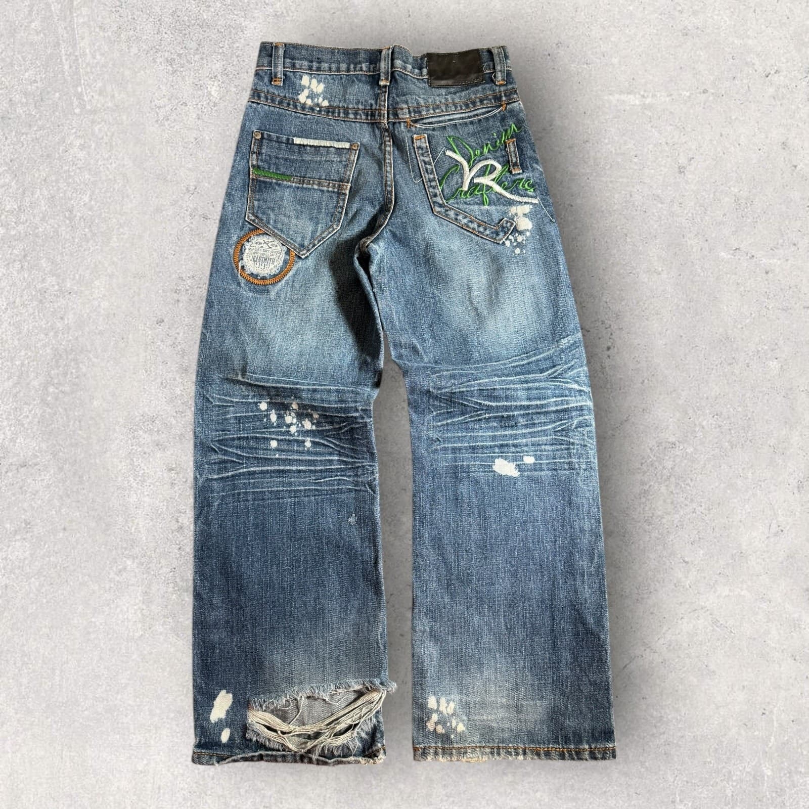 Vintage Y2K Eynce Rocawear Akademiks Baggy Denim Jeans Youth Size 10 Lot of 3 5