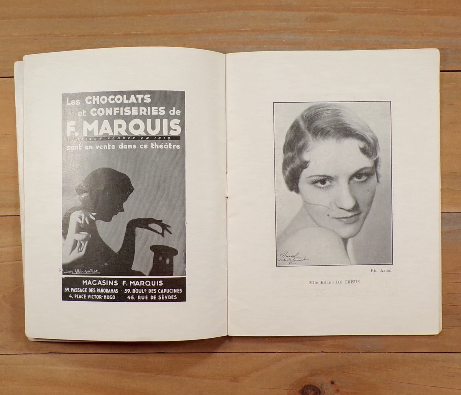 1930's French Theatre Program ~ Deco Ads ~ VLADIMIR BARJANSKY Art 5