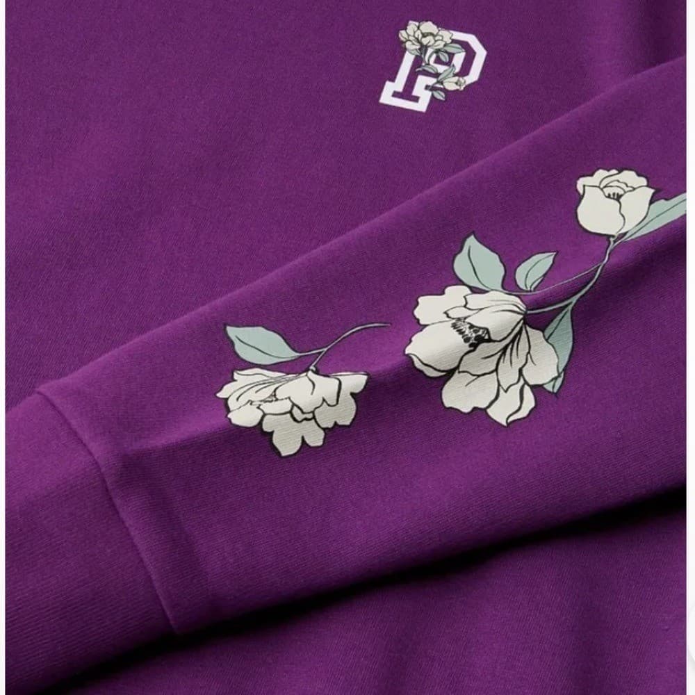 Pink Victoria's Secret Lounge Jogger Sweatsuit With Floral Graphic Dest 4