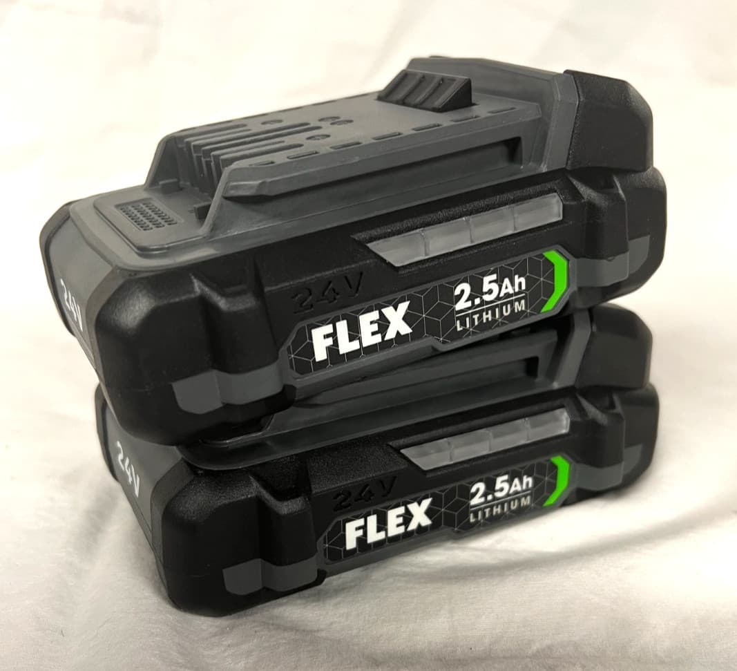 (2) FLEX (2.5 Ah Batteries FX0111 (New From Larger Kit) 2