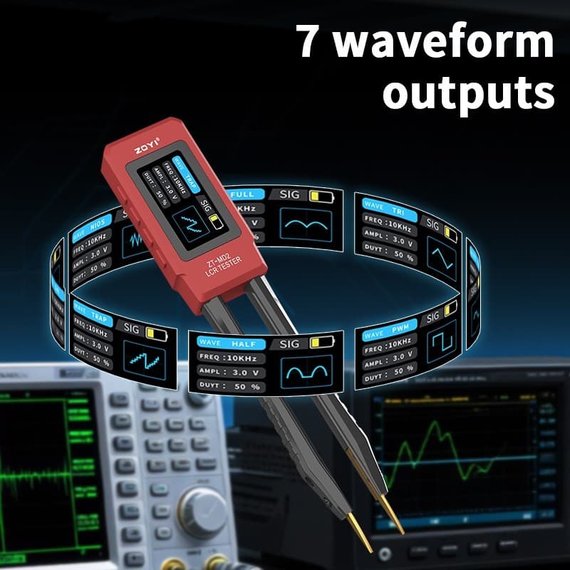 ZOYI ZT-MD2 Smart Tweezers LCR Meter Digital Bridge Tester  ESR SMD Checker 6