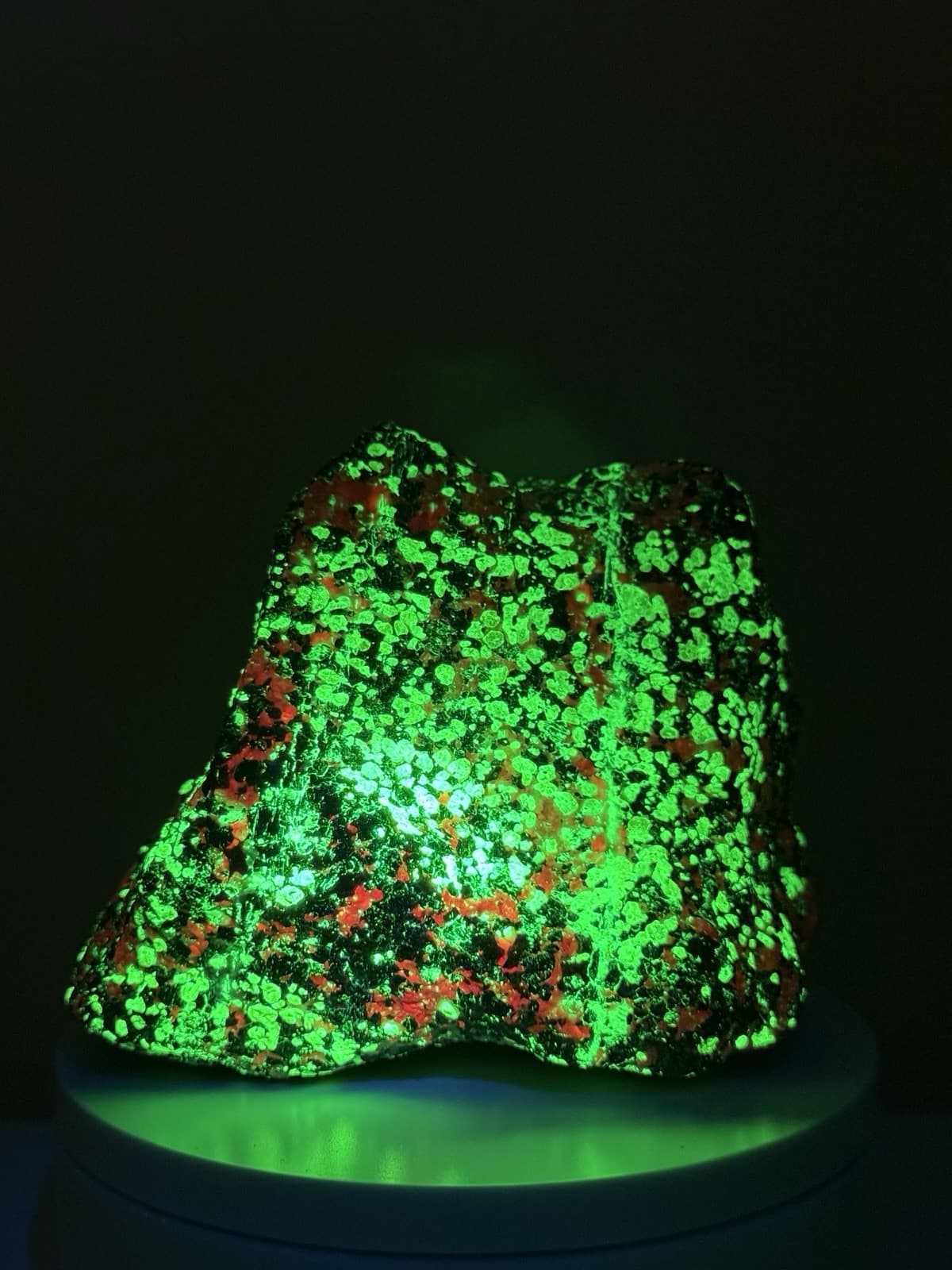 VIVID Willemite, Calcite, Franklinite & Zincite Fluorescent NJ Mineral Specimen 4