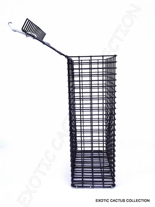 CHUM BOX marine grade pvc coating black wire mesh pot fishing bait cage 12x8x4 6