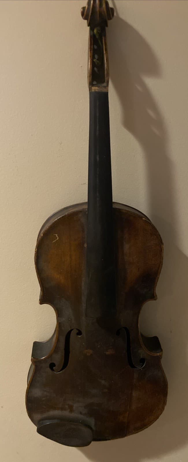 Antique Violin Rustic Wall Decor Authentic Original Wood Musical Instrument 2