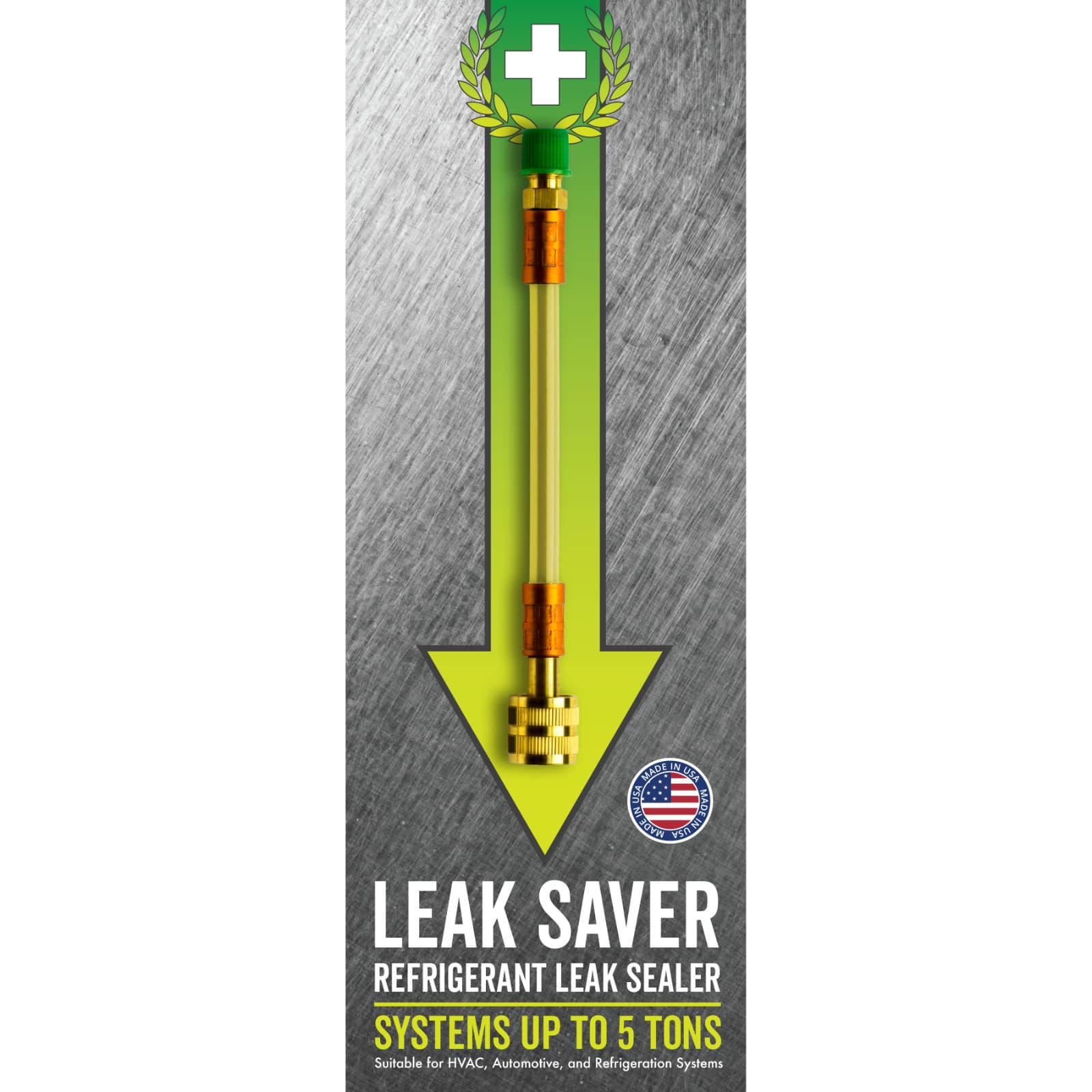 Leak Saver Direct Inject Refrigerant Leak Sealer for HVAC and Automotive Systems