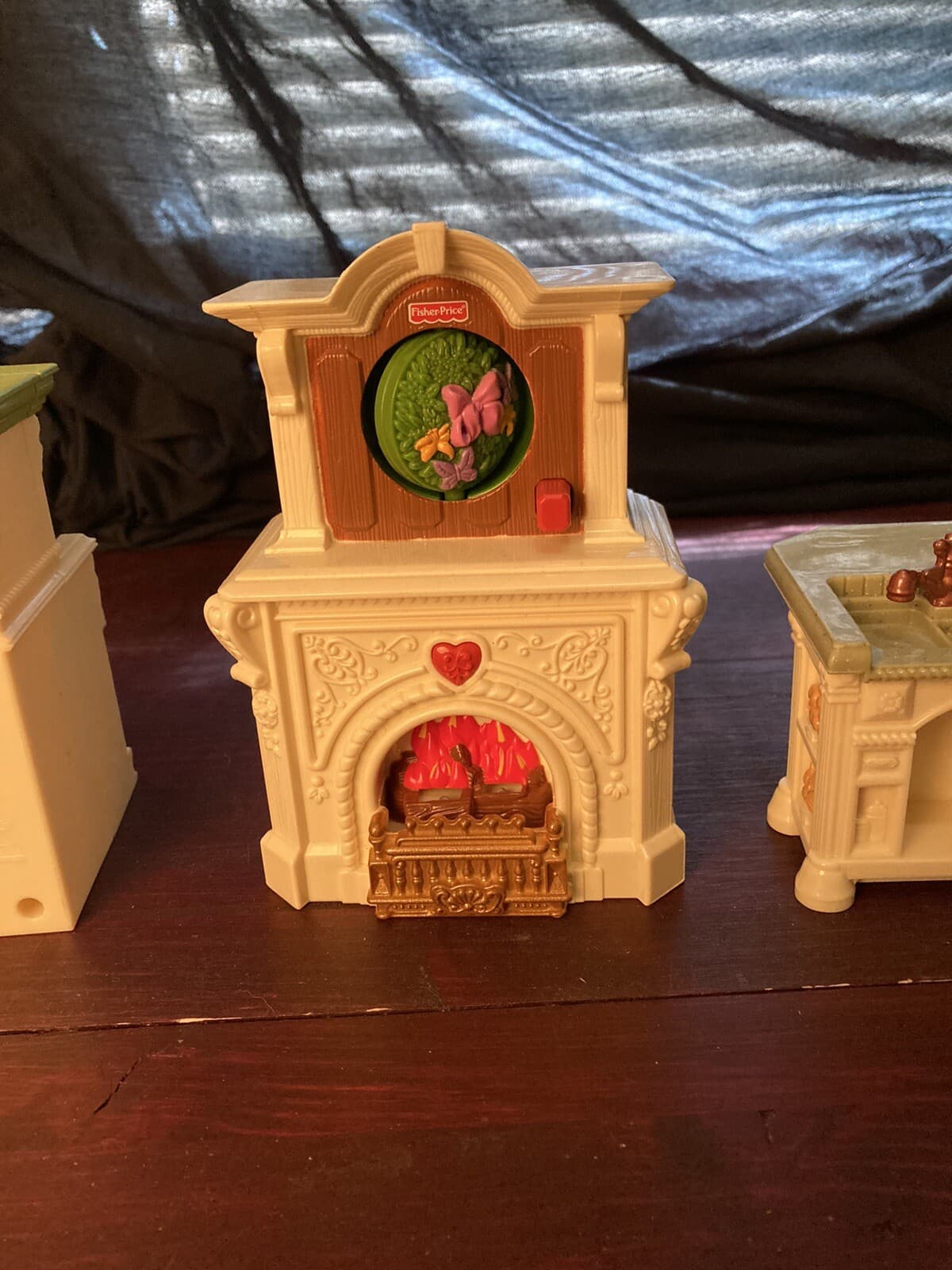 Fisher Price Loving Family Holiday Furniture Kitchen, Fireplace 2010 3