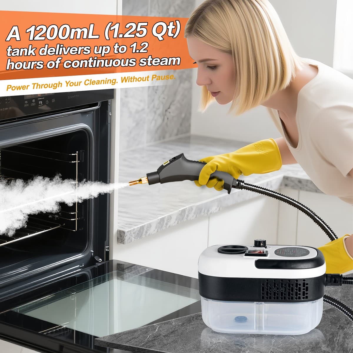 AC Steam Cleaner – 2500W Power Deep Clean & Disinfect, High-Temp High Pressure 3