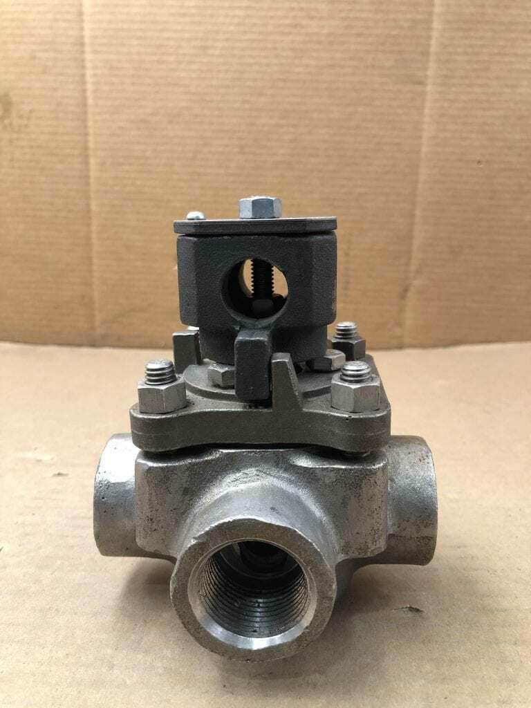 Tufline 1" 4-Way Plug Valve 316SS / CF8M ; 150 Class 400°F