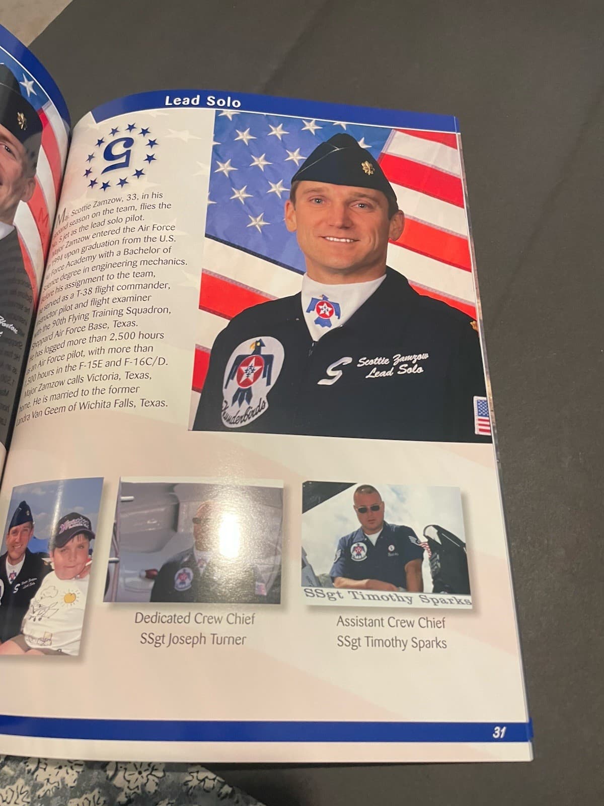 USAF Thunderbirds 2005 VIP Yearbook Lt Col Michael Chandler Leader Nellis AFB 6