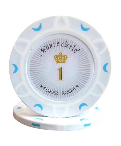 14G MONTE CARLO POKER ROOM CLAY POKER CHIPS SAMPLE SET 2