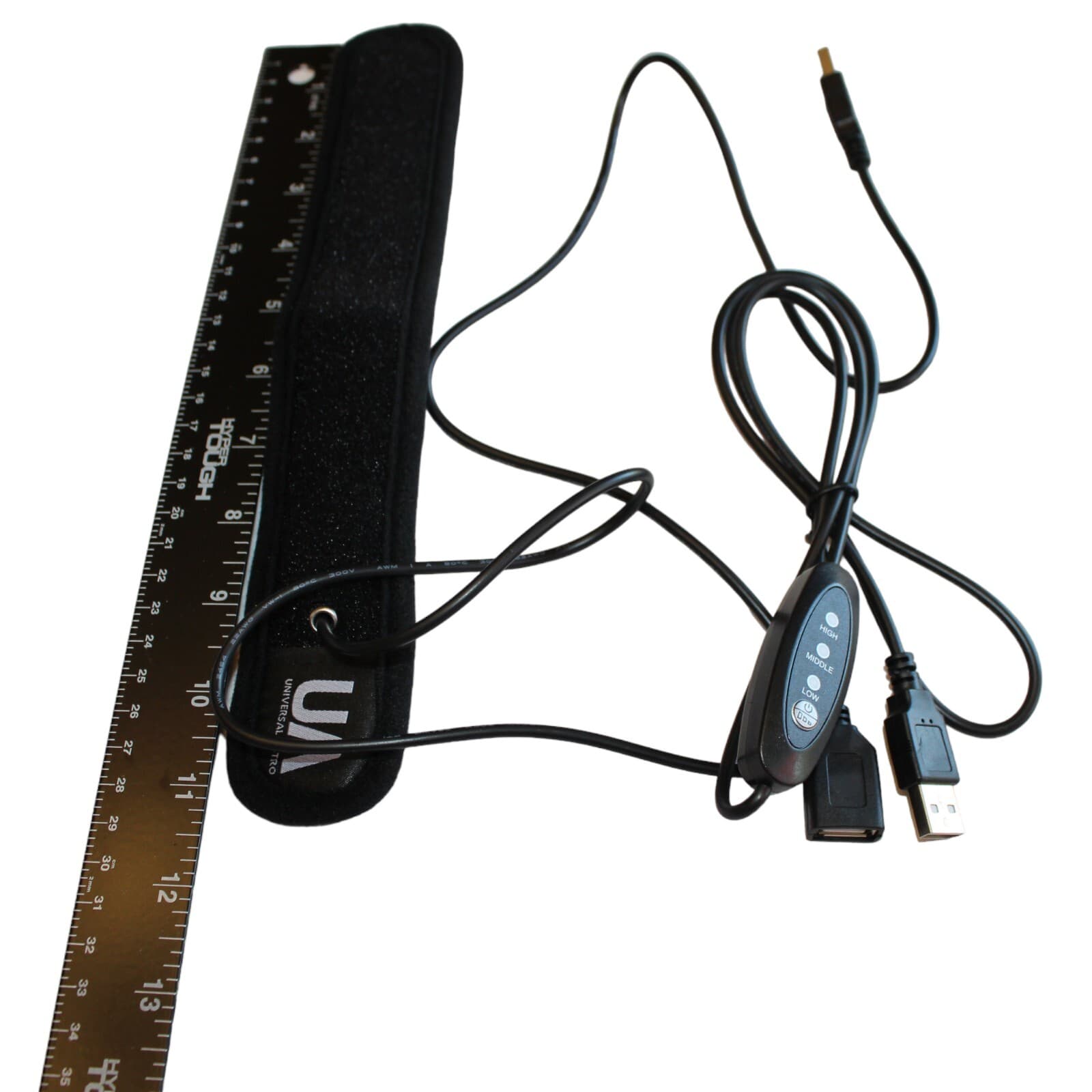 Telescope and Camera USB Lens Warmer/Dew Heater Strap with Controller-10" 3