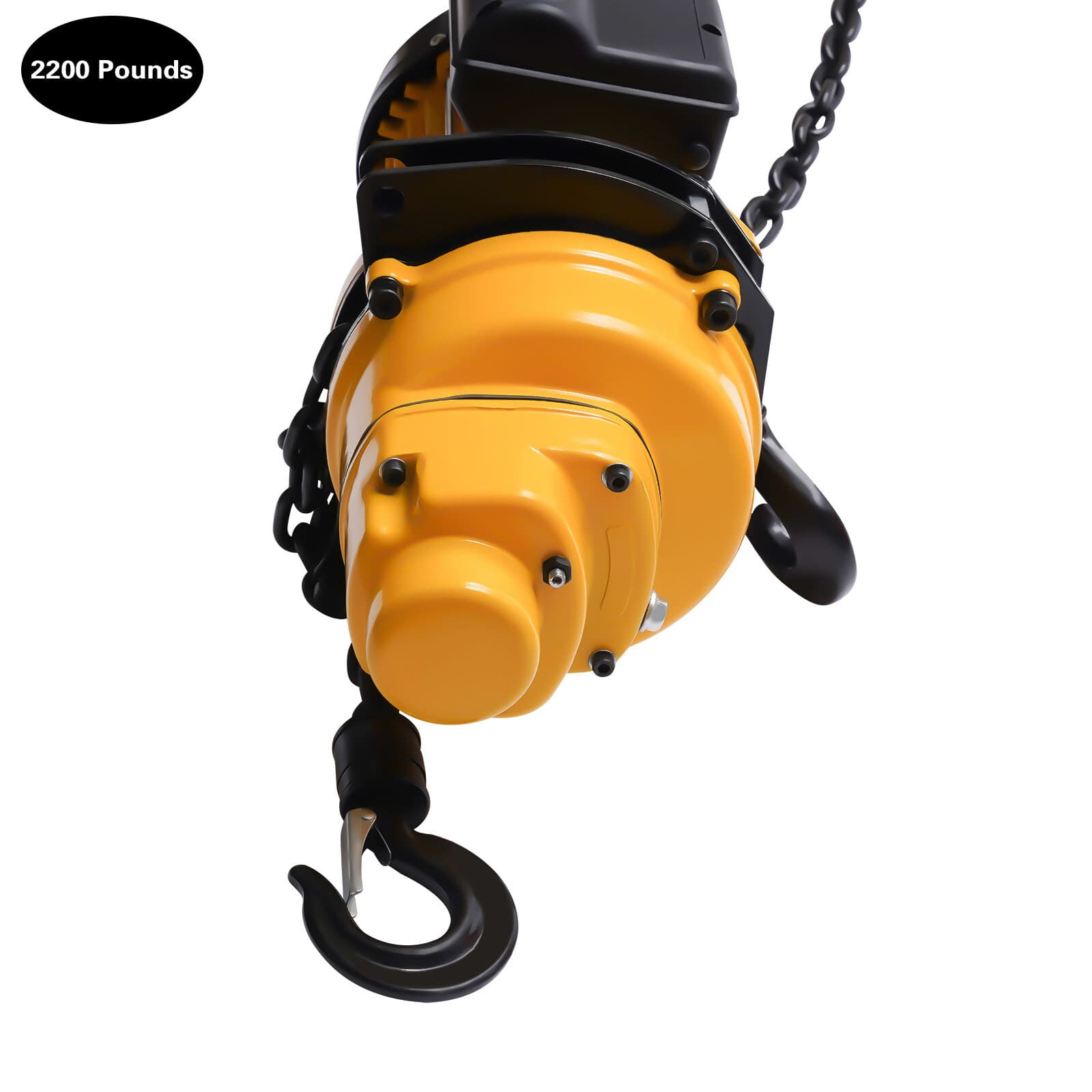 Electric Chain Hoist Single Phase Crane Hoist 2200 lbs Load 13 ft Lifting 1500W 5