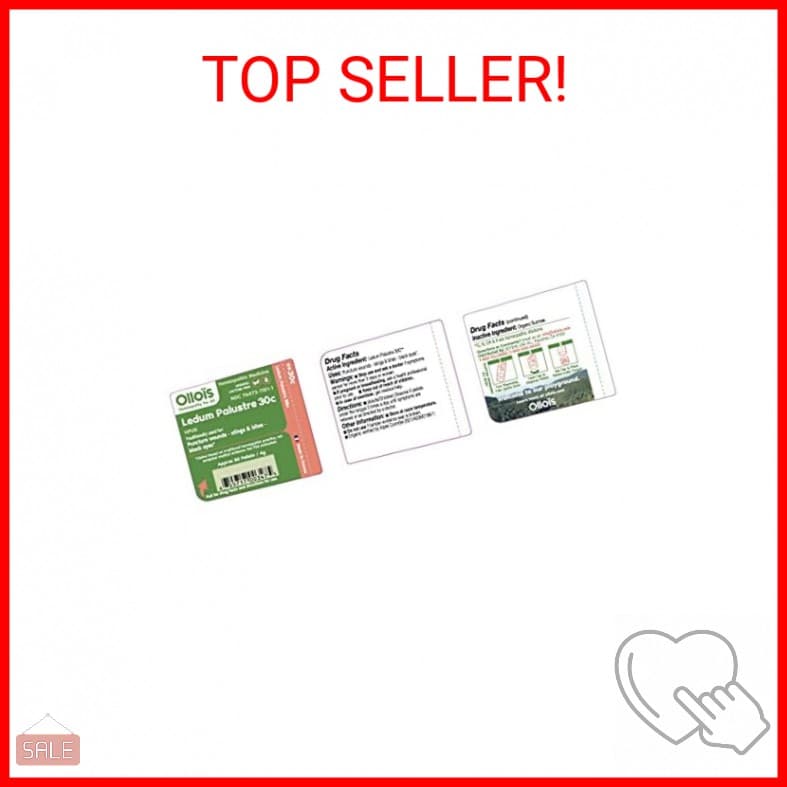 OLLOIS Ledum Palustre 30c, Organic, Lactose-Free Homeopathic Medicine, 80 Pellet 2