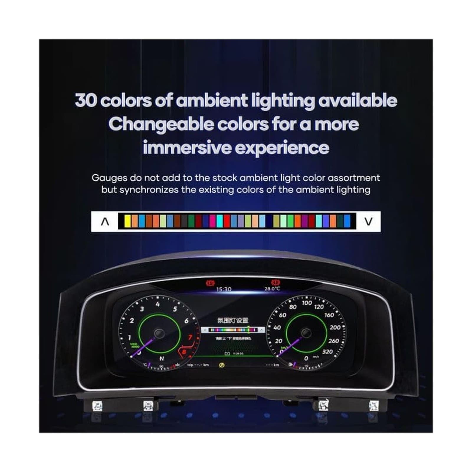 Digital Dash for Golf 7/7.5 (2013-2020), Aftermarket Digital Instrument Panel... 3