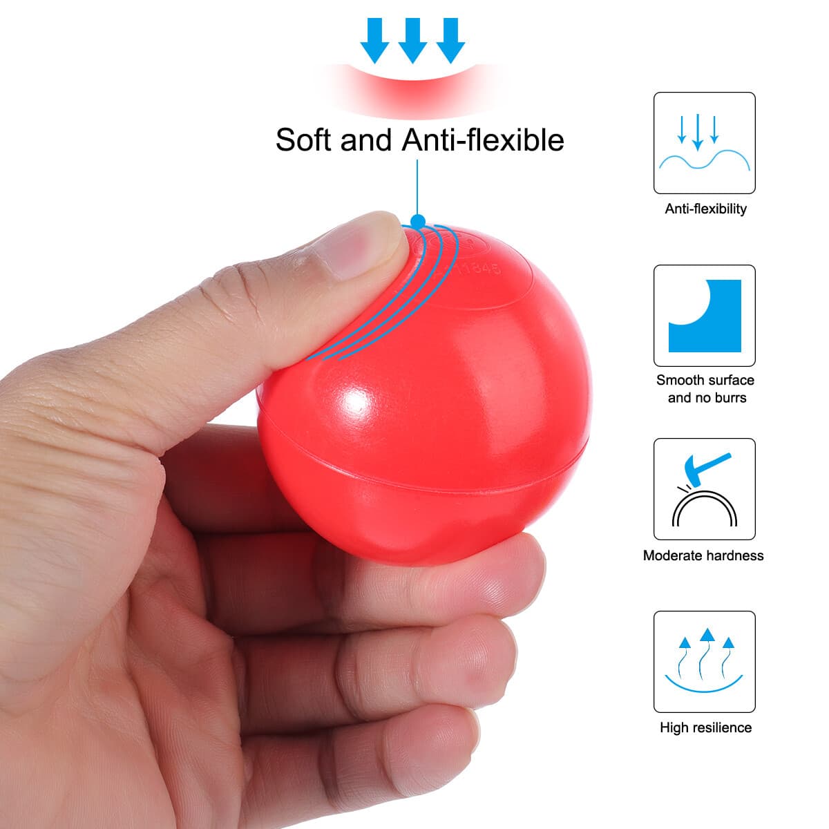 100pcs Pit Balls Plastic Macaron Ocean Balls Kids Toy Balls for 1-3 Years 3