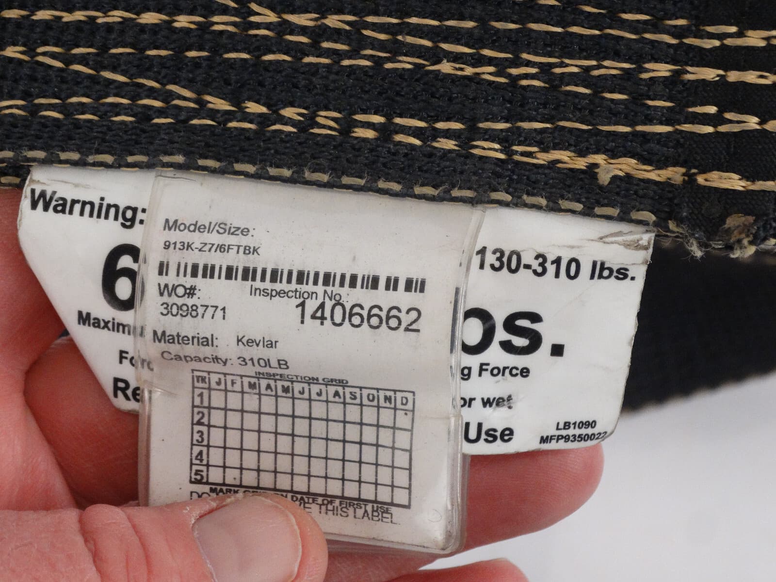 Honeywell Miller SofStop Series Shock Absorbing Web Lanyard 6ft/9000lbs 4