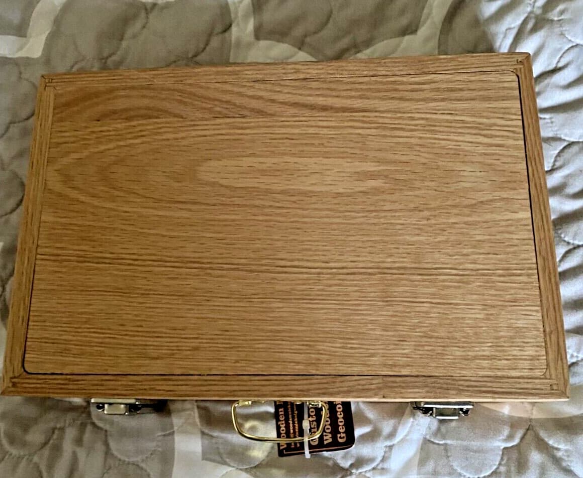 Pathtag Collectors/Traders Briefcase-Oak 3