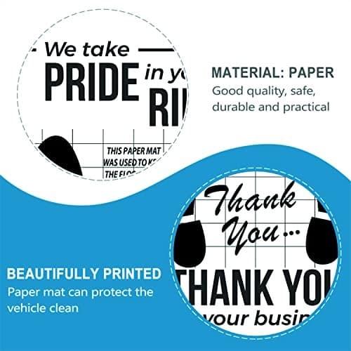 White Car Paper Floor Mats : Pcs Disposable Floor Cars Auto Vehicles 50 5