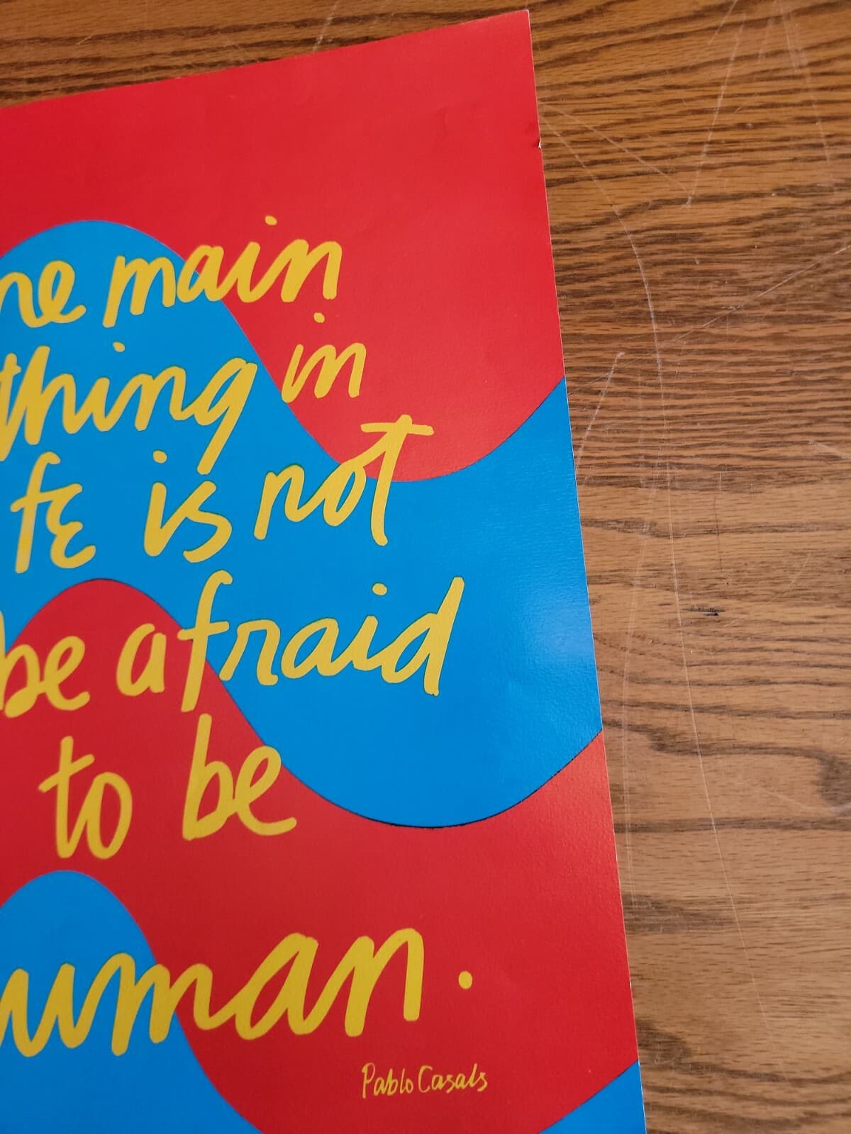 1973 PABLO CASALS the main thing in life is not to be afraid to be human cello  5