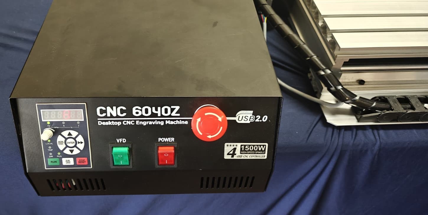 CNC 6040Z Desktop Engraving Milling Machine 4 Axis Metal Router 1500W Spindle 2