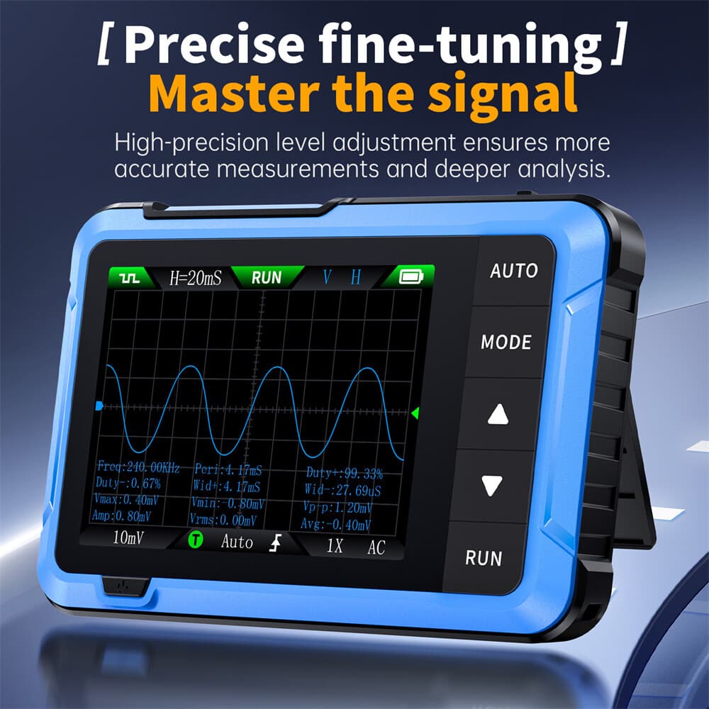 FNIRSI DSO510 2 IN 1 Handheld Digital Oscilloscope Signal Generator 48MS/s 10MHz 4