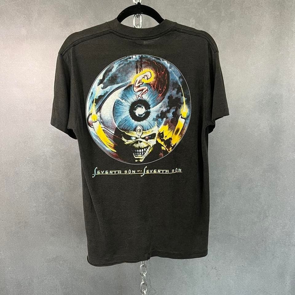 Vintage 1988 Iron Maiden can I play with madness shirt. 2