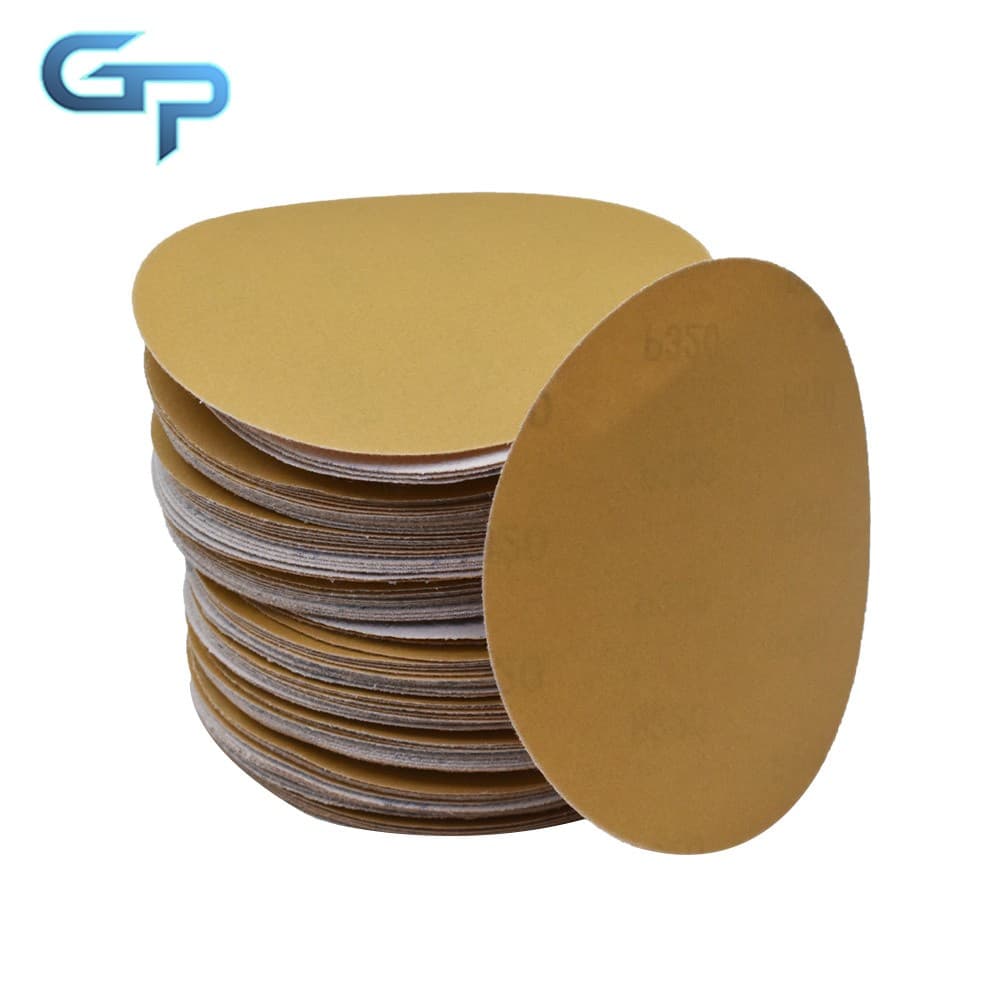 100 Pcs NO-Hole 6" 320 Grit Sanding Discs Hook Loop Pads Sanding Disc Flocking 2